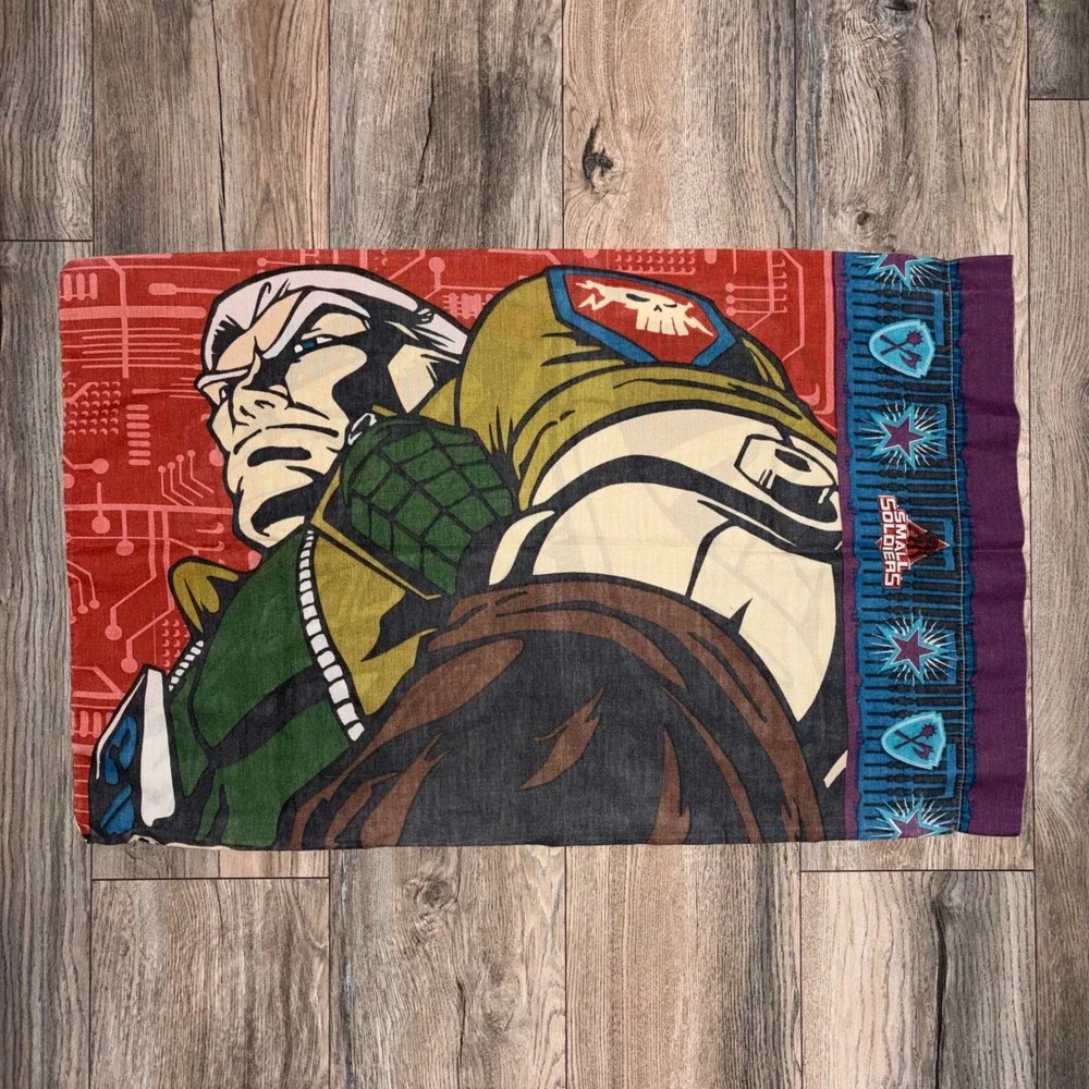 Vintage 1998 Small Soldiers Archer Chip Hazard Standard Pillowcase Bibb Co 90s